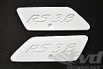 Cover Set for 993 RS 3.8 L Rear Spoiler - RS 3.8 Logo - GRP - Includes Right + Left