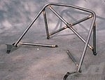 Roll Bar 993 - Aluminum - Rennsport Coupe - Without Sunroof - Bolt-in - X Diagonal and Tunnel Suppot