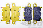Renn Bremsbelag Satz PAGID " Gelb " für Stahl-Bremse HA (17mm) 991 Turbo / GT3/ RS/GT4
