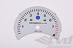 Gauge Face  Silver  "Gemballa" 986 2.5L (Tach Only)