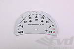 Gauge Face White   "Gemballa" 996 /986     02- (Tach Only)