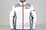FVD (Homme) Motorsport Blouson blanc avec logos rouge 3XL