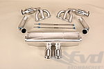 Exhaust System 991.2 GT3 / RS - Brombacher Edition - 200 Cell Catalytics - Dual 3.5" (90 mm) Tips
