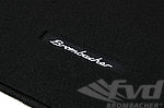 Jeu de tapis 964/965/993 (89-98) - velours noir anthracite - logo Brombacher