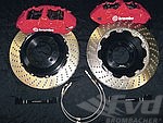 Sport Brake System - FRONT - BREMBO GT - 6 Piston - Drilled - 380 x 32 mm, Caliper red