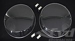 Headlight Covers Set with Holder 911 / 964 - Clear