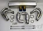 Brombacher Exhaust System 997.1 GT3 - Sound Version - Titanium - 100 Cell Cats - 2x90 mm Tips