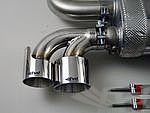 Sport Muffler 997 TT "Facelift" (Sound Version), Stainless Steel, Cat Bypass, Tips