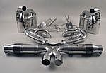 Exhaust System 997.2 GT3 10- "Brombacher" (Sound Version), Stainless, 200 Cell Cats, Dual Tips