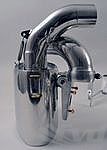 Exhaust System 997.2 GT3 10- "Brombacher" (Sound Version), Stainless, 200 Cell Cats, Dual Tips