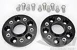 Spacer Set Macan - 22 mm - Silver - Hub Centric - Sold as a Pair