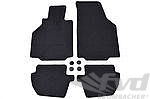 Genuine Floor Mat Set 996 Coupe / Cabrio - Black - With Logo - Left Hand Drive