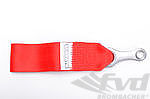 Abschleppöse (DMSB) rot, Schlaufenlänge 10cm, mit Schraubbeschlag B23 A, für Schrauben bis 12mm