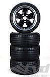 Wheelset -Classic-Design- Black - with Michelin Pilot Sport  8,5+10x18 ET 48/45