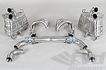Sport Exhaust System 996.1 - Brombacher Edition - 200 Cell HF Sport Cats - Dual 3.5" (90 mm) Tips