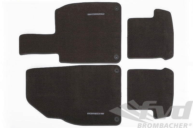 porsche logo floor mats