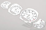 Zifferblattsatz Weiß 991.2 Turbo S, PDK, MPH, Fahrenheit