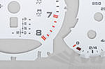 Instrument Face Set 991.2 Turbo S - White - PDK - MPH - Fahrenheit - With Logo
