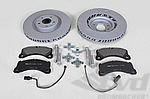 Macan Brake service kit- FRONT (18" - with discs, silver caliper )