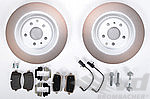 Brake service kit 95B.1 Macan - REAR (17" - with discs, silver,red,black caliper )
