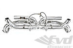 Valved Center Muffler Bypass 991.1 - Brombacher Edition - Includes Stainless Braided Vacuum Line