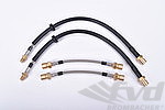 Stainless Brake Lines - 944 / S / S2 / Turbo / Turbo S - Without Sports Suspension (M030)