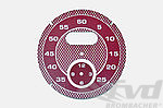 Sport Chrono Instrument Face - Carmine Red (RAL Color Code 3002