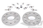 Spacer Set with Locks Macan - 10 mm - Silver - Hub Centric - Sold as a Pair