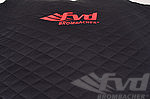 Brombacher Exclusiv Cover 993 mit Heckspoiler schwarz, Naht Schwarz, mit FVD-Logo rot inkl. Tasche