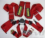 Schroth 6 point belt  Profi 3x2, FIA , Modell 996/997  -  RED - with and without  "Hans" system