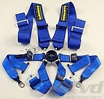 Schroth 6 point belt  Profi 3x2, FIA , Modell 996/997  -  BLUE - with and without  "Hans" system