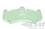 Brake Pad - Motorsports - Front - 6 Piston Calliper - Green - For Steel Rotors - Sold Individually