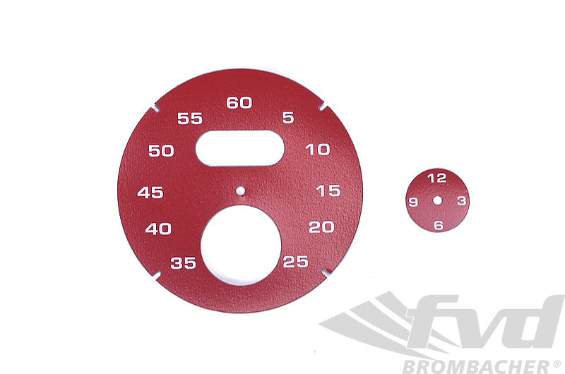 Sport Chrono Instrument Face - Carmine Red (RAL Color Code 3002