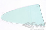 Rear side glass ( Fix ) right - Green ( 74-89 ) "acryl glass"- leightweight 3mm