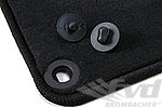 Floor Mat Set 964 / 993 - Left Hand Drive (LHD) - Anthracite Velour - Black Edging - Brombacher Logo