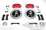 Sport Brake System -FRONT- BREMBO GT -6 Piston-Slotted- Size 380x32mm-Check for PCCB,Caliper red
