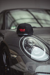 FVD cap - Black- Red stiching - Logo front
