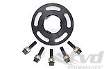 Wheel Spacer Panamera - 7 mm - Black - Hub Centric - Anodized with Bolts - Sold Individually