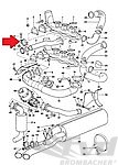 Klemmschelle für Abgasrohr (Satz = 2 Stück) 911  Turbo 75-77
