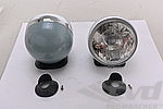 Cibie Repro Haubenscheinwerfer (Satz) 150mm Fernlichtausführung, Gehäuse Grau, Chromring