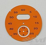 Sport Chrono Instrument Face - RS Orange (RAL 2008) - Solid
