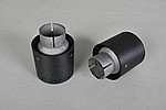 Round Aluminium Exhaust Tip Set - With Carbon Covers - For OE Exhaust and Capristo Exhaust