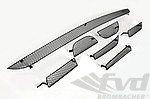 Front Bumper Grill Set 95B.1 Macan Turbo - Lower Grill + Side Grills - Black