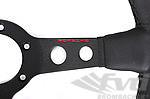 GT Race Steering Wheel - Black Leather - Black Indicator & Stiching - ø 350 mm - Without Hub