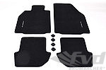 Floor Mat Set 997.1 / 997.2 - Genuine - Black - Logo - Left Hand Drive - No Bose Sound System