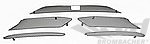Jeu de grilles AV 718/ 982 GTS Boxster/Cayman (ACC) - noir