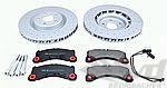 Macan Brake service kit SPORT - FRONT (18" - with drilled discs, silver caliper )