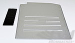 Plaque de sol gris argent coté conducteur - 991.1/991.2/981/718