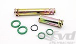 Oil Tube - Complete with O-Rings - for Oil Return, yellow zinc-plated