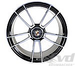 11,5x21 ET67 Leichtmetallrad HA mit ZV - Schwarz Glanzgedreht - 992 Turbo S (1NP, 46P)